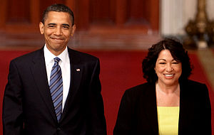 Barack Obama and Sonia Sotamayor